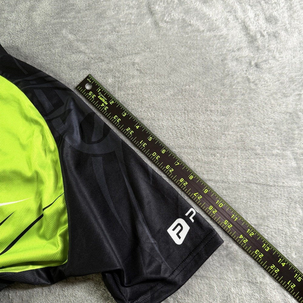 Polaris Bikewear Mens Cycling Jersey L Short Sleeve Road Trail Urban Lime Green - Picture 9 of 10